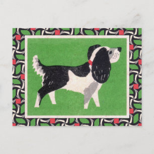 Vintage Dog Art Postcard
