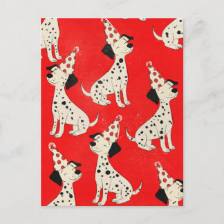 Vintage Dog Birthday Postcard
