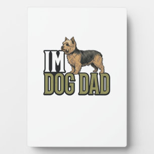 Vintage Dog Dad Terrier Engraving Shirt Design_1 Plaque
