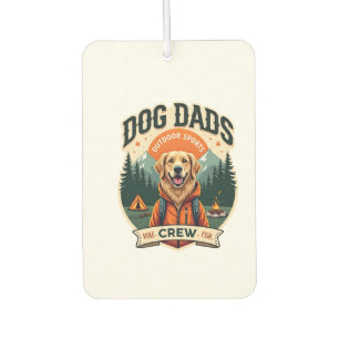 Vintage Dog Dads Outdoor Sports Crew Golden Retrie Air Freshener