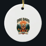 Vintage Dog Dads Outdoor Sports Crew Golden Retrie Ceramic Ornament<br><div class="desc">Vintage Dog Dads Outdoor Sports Crew Golden Retriever Camping Fishing Hiking Design 2</div>