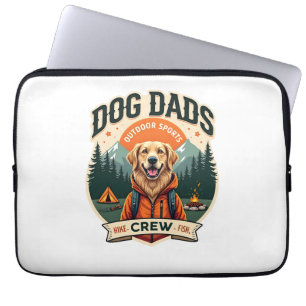 Vintage Dog Dads Outdoor Sports Crew Golden Retrie Laptop Sleeve