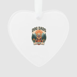 Vintage Dog Dads Outdoor Sports Crew Golden Retrie Ornament