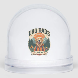 Vintage Dog Dads Outdoor Sports Crew Golden Retrie Snowglobe