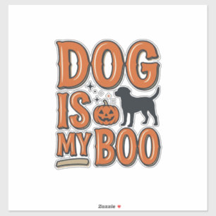 Vintage Dog Is My Boo Halloween Shirt Design_1