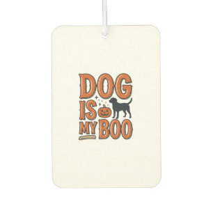 Vintage Dog Is My Boo Halloween Shirt Design_1 Air Freshener