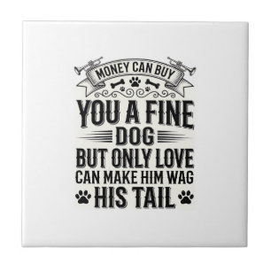 Vintage Dog Lover Quote Typography Design_1 Tile
