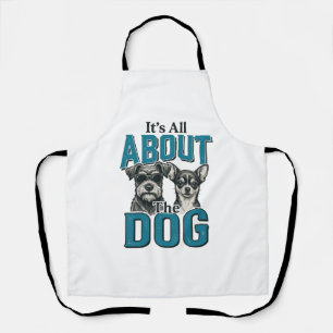 Vintage Dog Lover Quote Vector Design_1 Apron