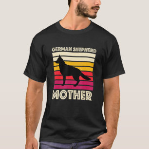 Vintage Dog Mother Retro German Shepherd Mom T-Shirt