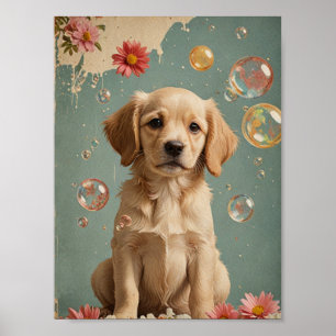 Vintage dog poster
