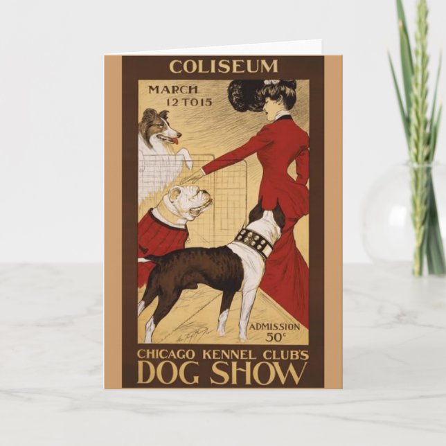 Vintage Dog Show Card (Front)