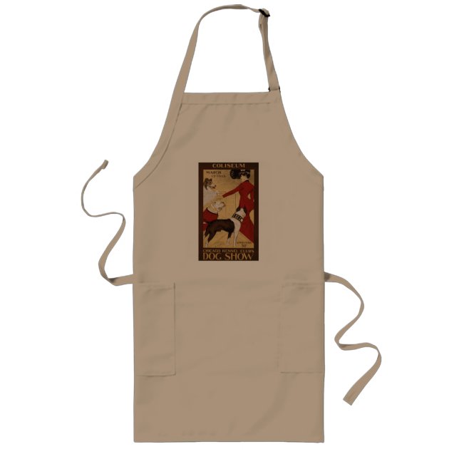 Vintage Dog Show Long Apron (Front)