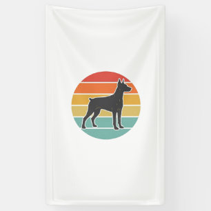 Vintage Dog Sunset Silhouette Vector Design_1 Banner