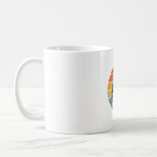 Vintage Dog Sunset Silhouette Vector Design_1 Coffee Mug