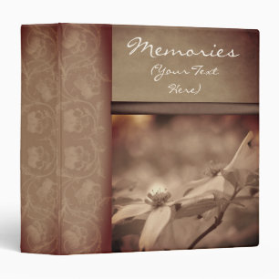 Vintage Dogwood Blossoms Personalized Photo Binder