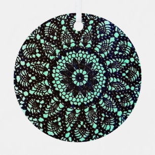 Vintage Doily Print Ornament