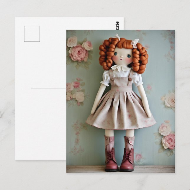 Vintage Doll Collection Redhead Clarissa Postcard (Front/Back)