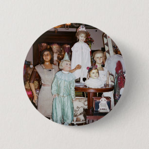 Vintage Dolls Antique 2 Inch Round Button
