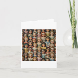 Vintage Dolls Sticker  Card