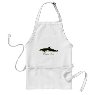Vintage Dolphins Delphinus Tursio, Marine Mammals Standard Apron