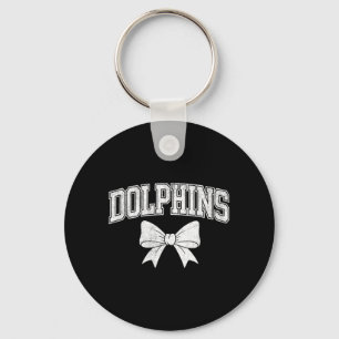 Vintage Dolphins High School Go Dolphins Pride Keychain