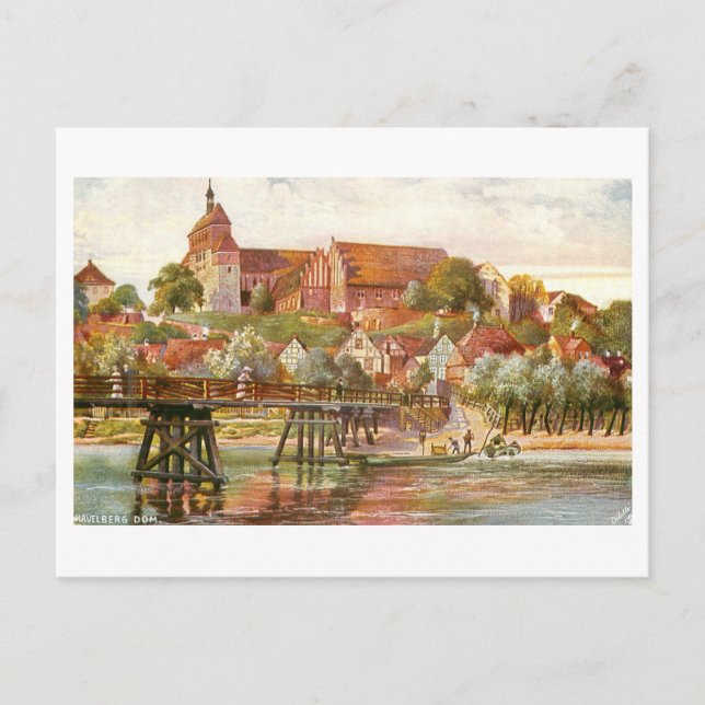 Vintage Dom/Cathedral Havelberg Germany Postcard (Front)
