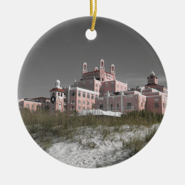 Vintage Don CeSar Ceramic Ornament (Front)