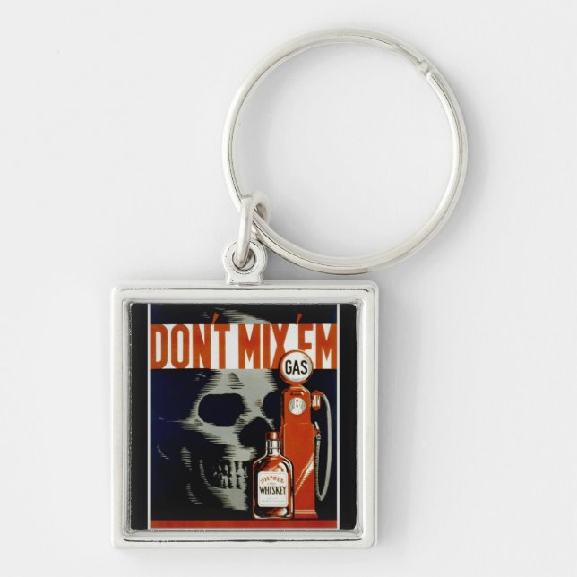 Vintage “Don’t Mix ‘Em” key chain (Front)
