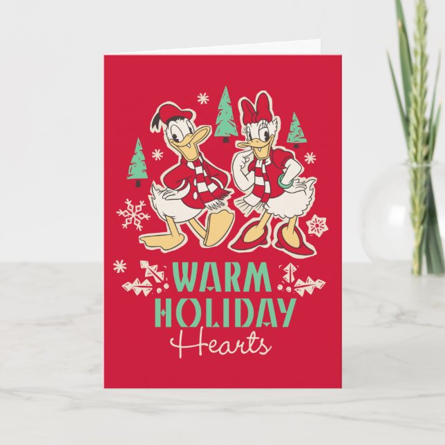 Vintage Donald & Daisy | Warm Holiday Hearts (Front)