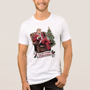 Vintage Donald Trump Christmas Graphic T-Shirt Ret Tri-Blend Shirt
