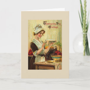 Vintage - Don't Count Calories on Thanksgiving, Holiday Card