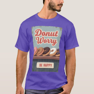 Vintage Donut Poster Retro Dessert Wall Art boy T-Shirt