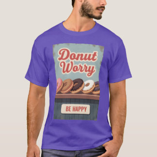 Vintage Donut Poster Retro Dessert Wall Art boy T-Shirt