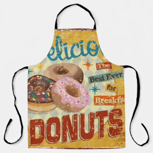 Vintage Donuts metal sign. vintage, sign, donut, p Apron