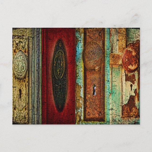 Vintage Door Knob Photography Postcard (Front)