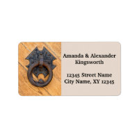 Vintage door knocker photo address