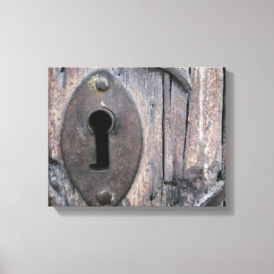 Vintage Door Lock Canvas Print