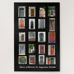 Vintage Doors at St. Augustine, Florida Jigsaw Puzzle