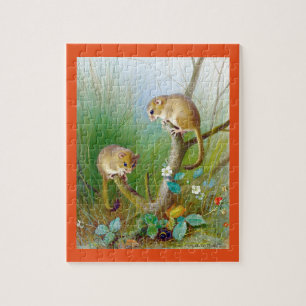 Vintage Dormice Jigsaw Puzzle