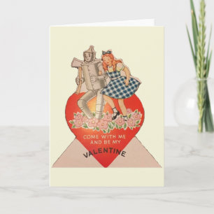 Vintage Dorothy and Tin Man Valentine Holiday Card