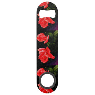 Vintage Double Stylized Rose Speed Bottle Opener