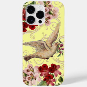 Vintage Dove Floral Case-Mate iPhone 14 Pro Max Case