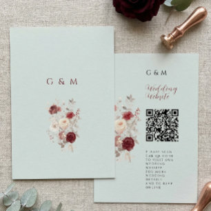 Vintage Dove Grey Pale Ash Pastel Wedding Enclosure Card