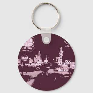 Vintage Downtown Las Vegas Keychain