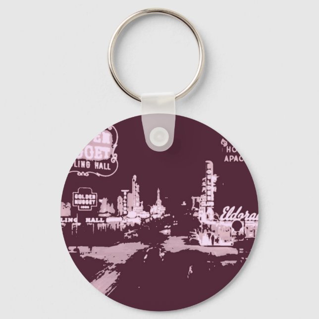Vintage Downtown Las Vegas Keychain (Front)