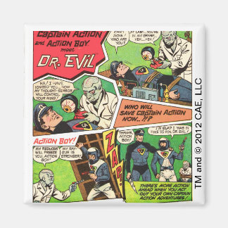 Vintage Dr Evil Carré Magnet