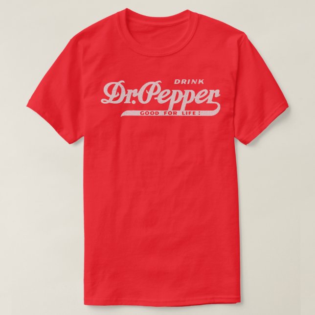 Vintage Dr Pepper Tote T-Shirt (Design Front)