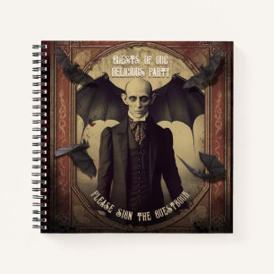 Vintage Dracula Victorian Halloween Guest Book