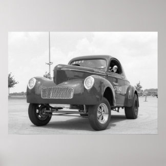 Vintage Drag - Willys Gasser Poster