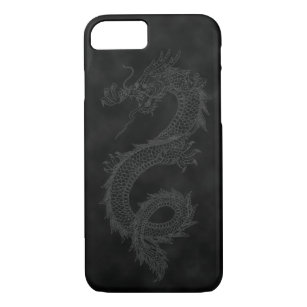 Vintage Dragon Black Smoke Case-Mate iPhone Case